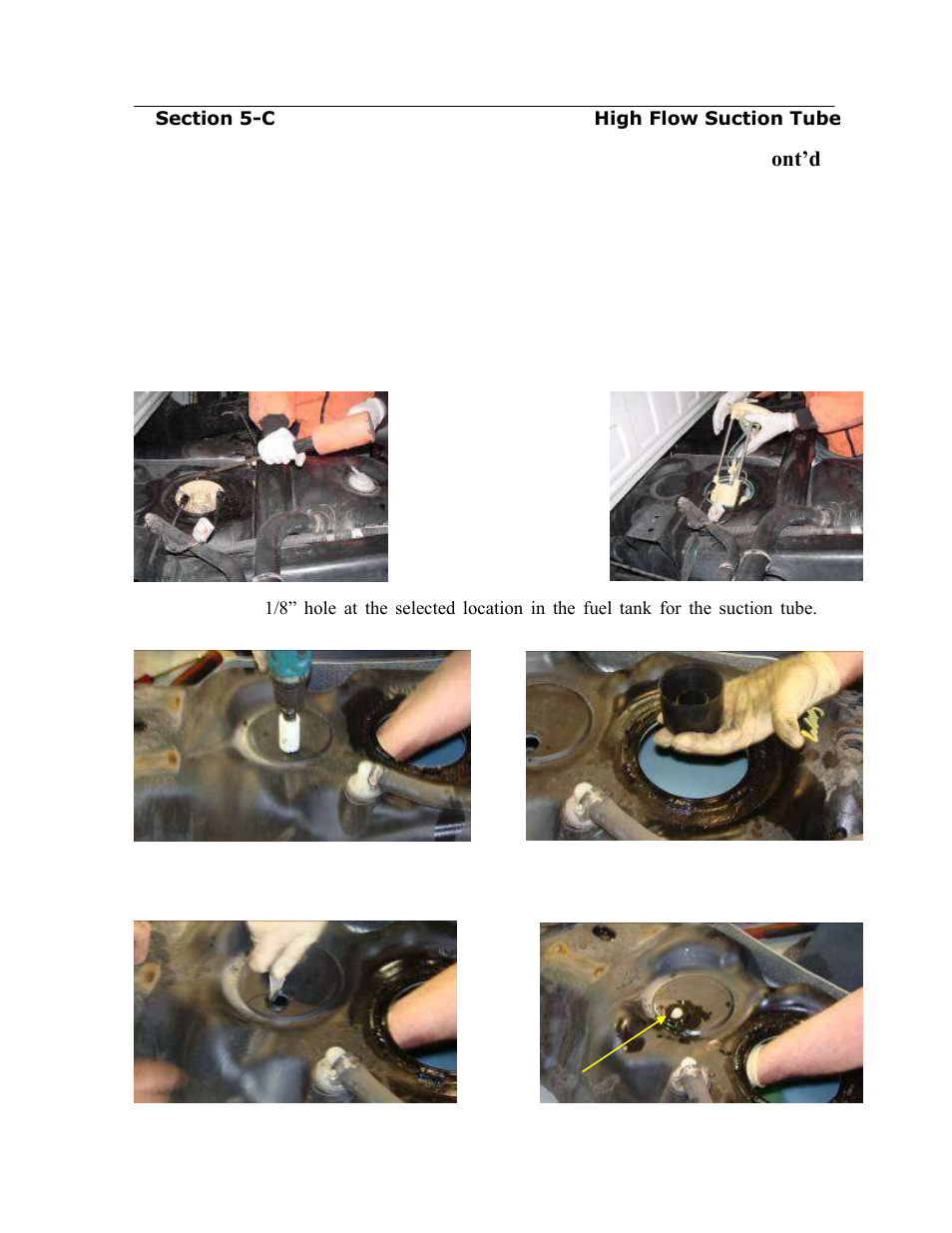Installing the high flow suction tube, c | PureFlow AirDog DF-200 - Dodge Cummins 1998.5-2004 User Manual | Page 14 / 26