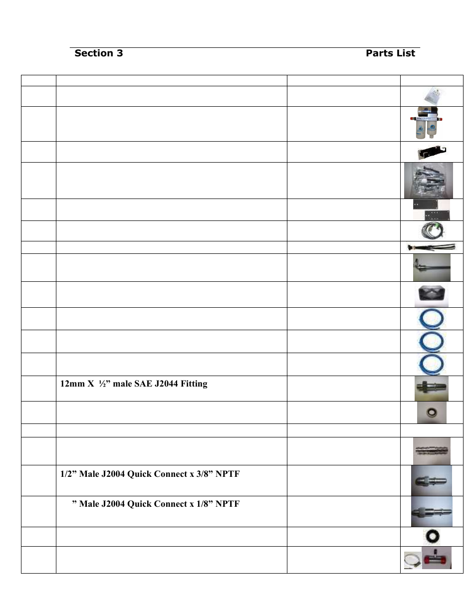 Airdog, Parts list | PureFlow AirDog DF-200 - Dodge Cummins 2005-2013 User Manual | Page 7 / 27