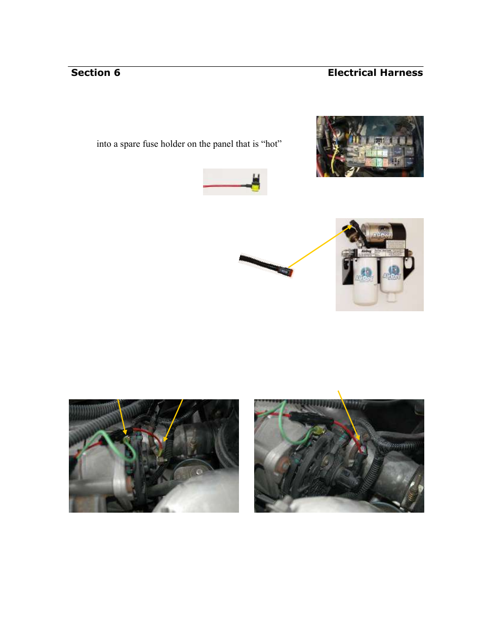 Connecting the airdog, Relay control to the fuse panel | PureFlow AirDog FP-150 - Dodge Cummins 1989-1993 User Manual | Page 19 / 27