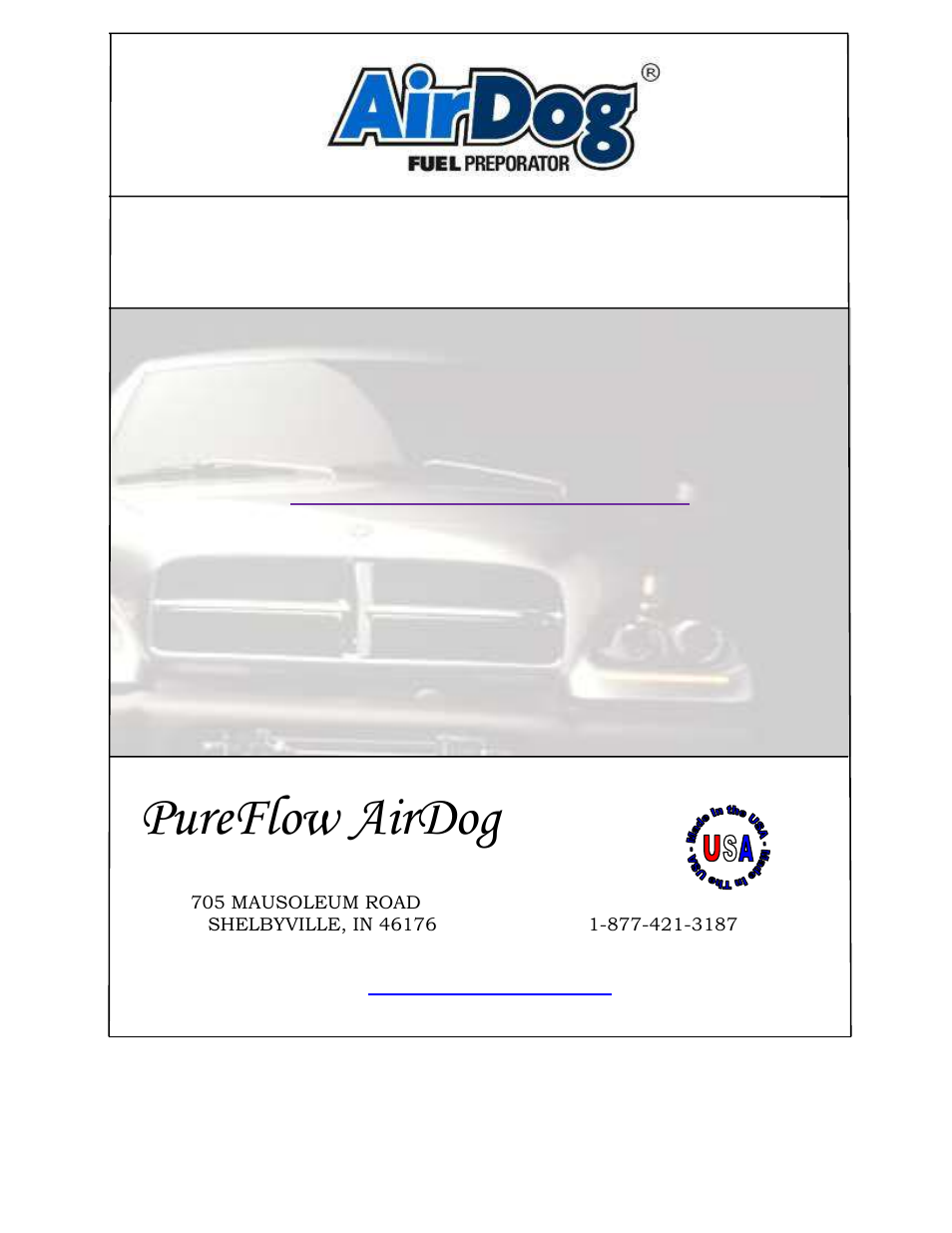 PureFlow AirDog FP-150 - Dodge Cummins 1998.5-2004 User Manual | 28 pages