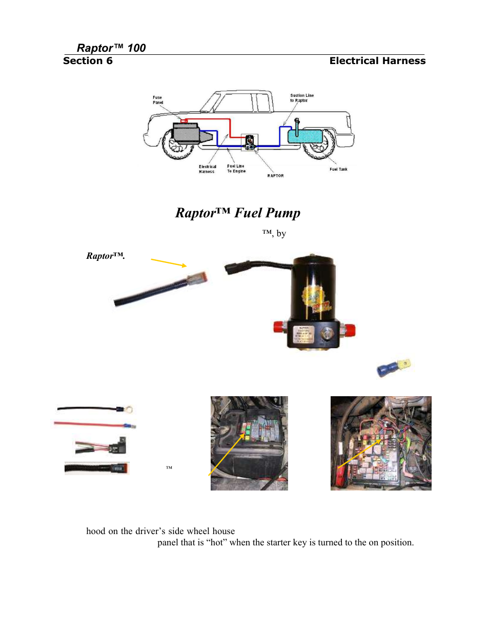 Installing the raptor™ fuel pump wiring harness | PureFlow AirDog RP-150 - Dodge Cummins 1989-1993 User Manual | Page 14 / 17