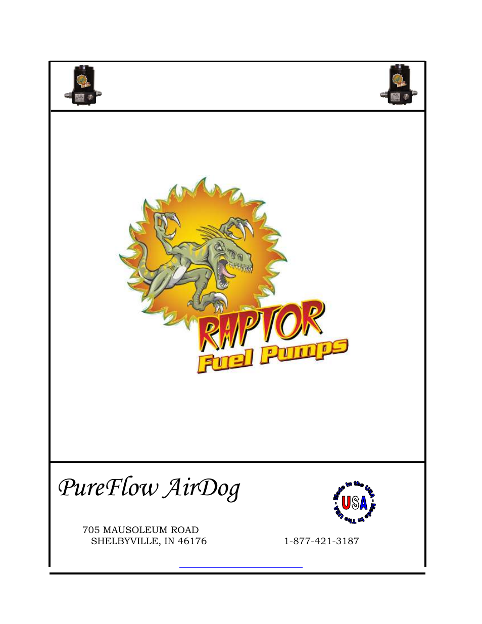 PureFlow AirDog RP-150 - Dodge Cummins 1994-1998 User Manual | 17 pages