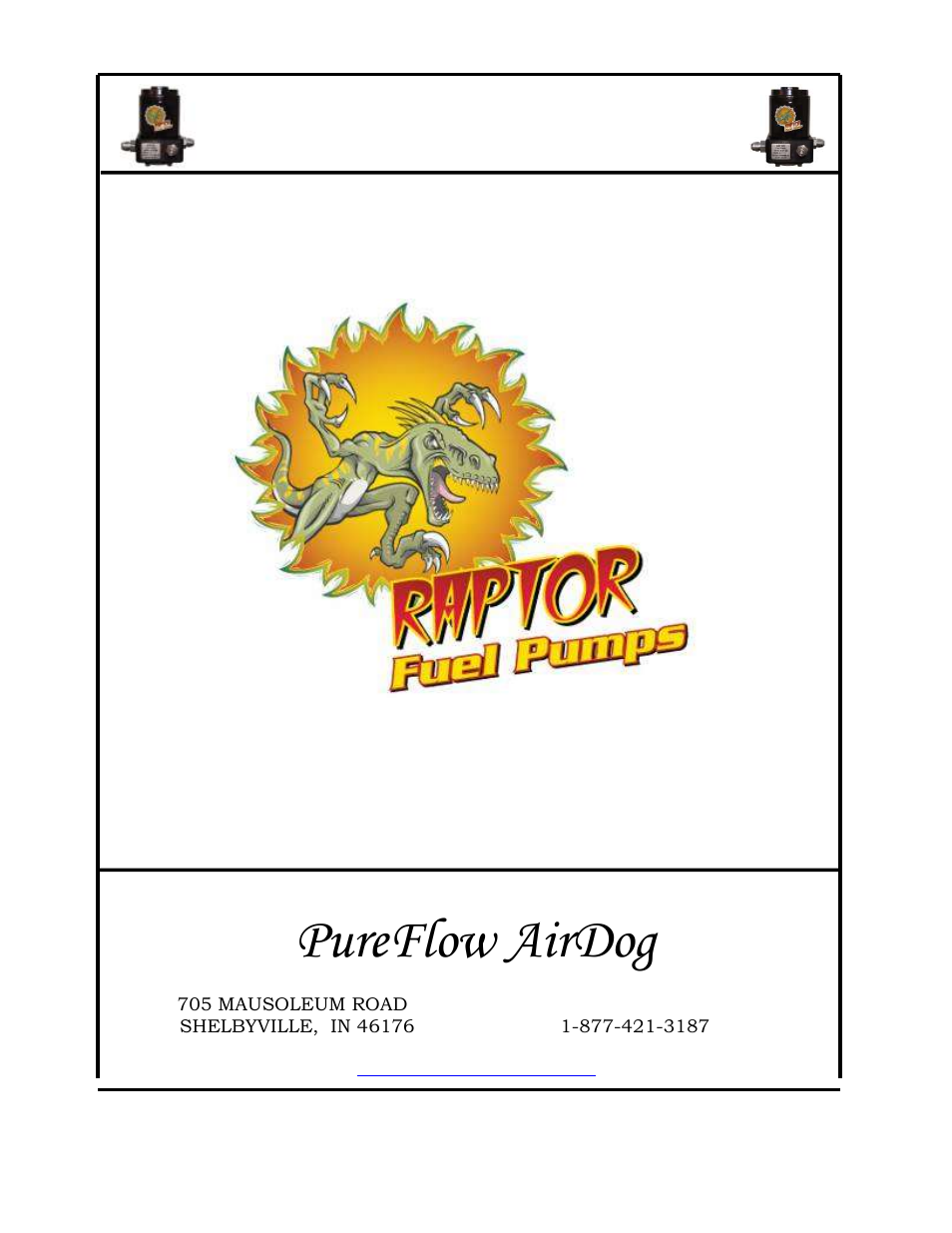 PureFlow AirDog RP-150 - Dodge Cummins 1998.5-2002 User Manual | 19 pages