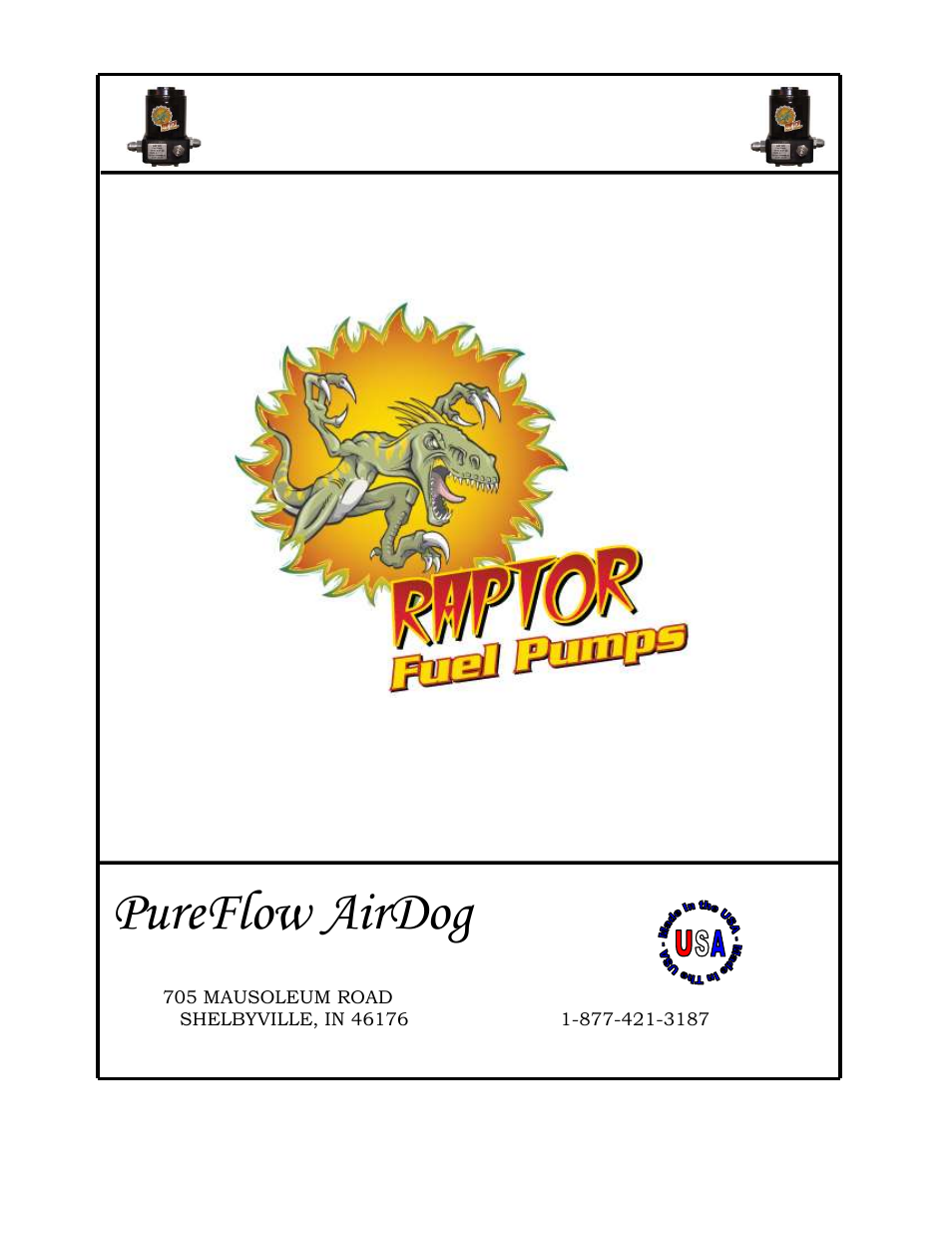 PureFlow AirDog RP-150 - Dodge Cummin 2003-2004.5 User Manual | 18 pages