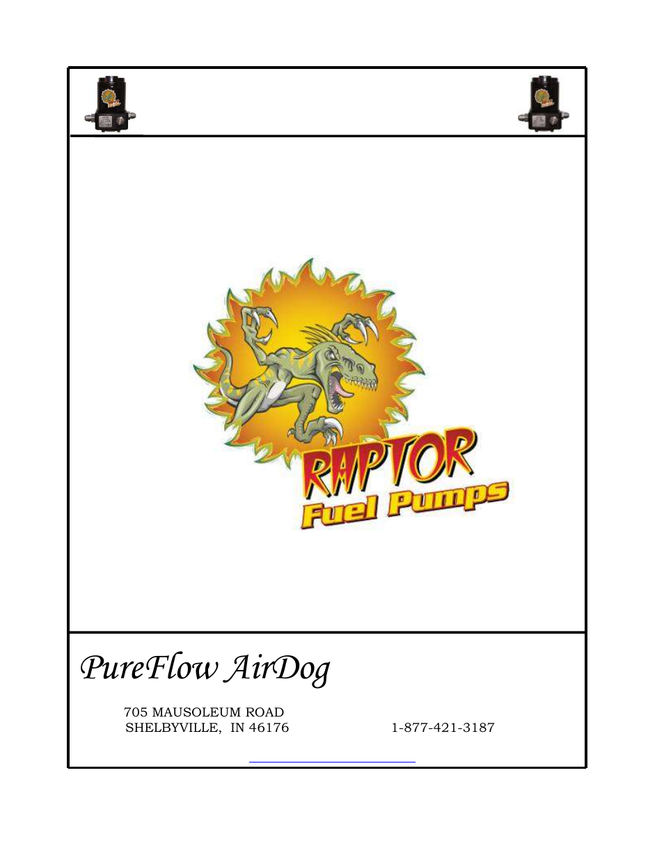 PureFlow AirDog RP-150 - Dodge Cummins 2005-2013 User Manual | 15 pages