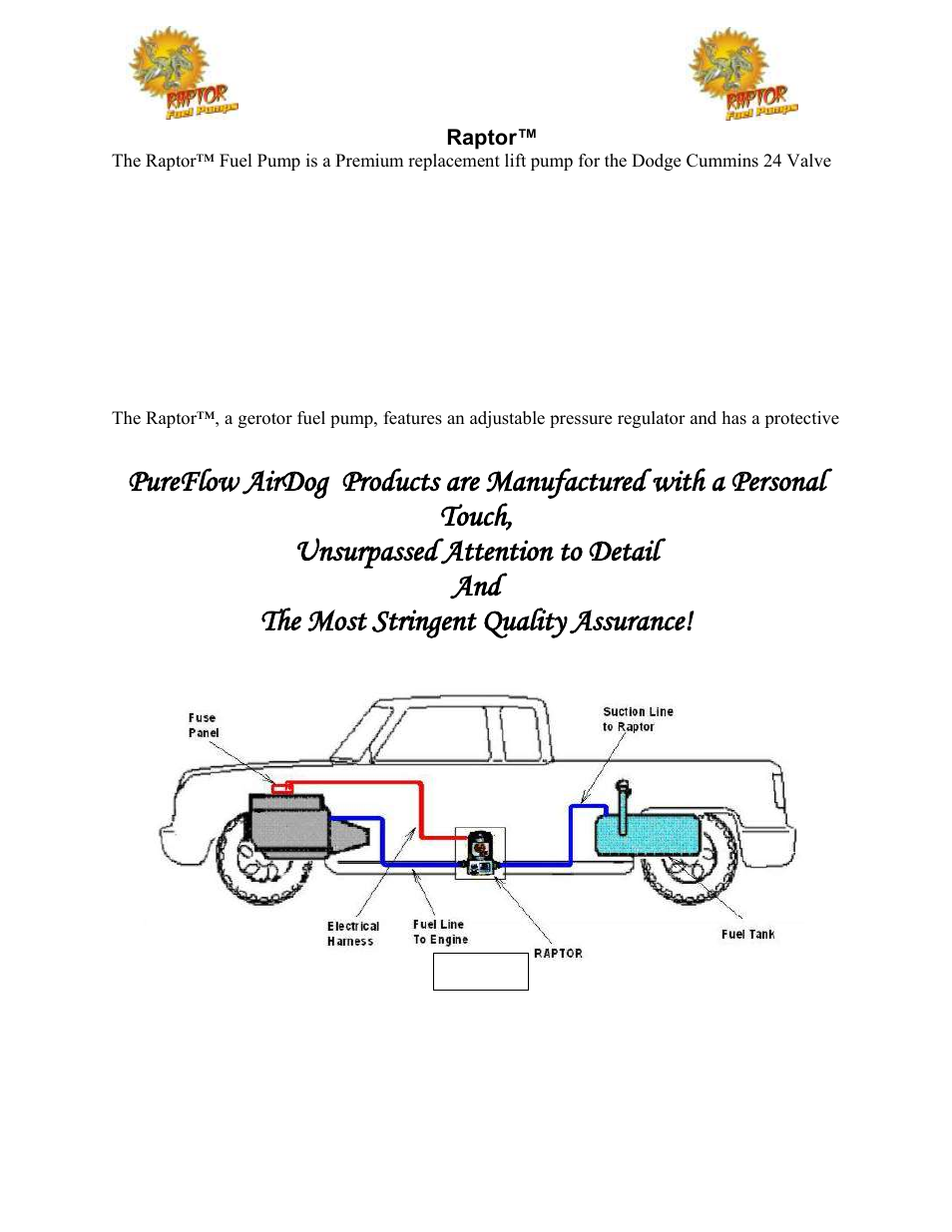 PureFlow AirDog RP-150 - Dodge Cummins 2005-2013 User Manual | Page 3 / 15