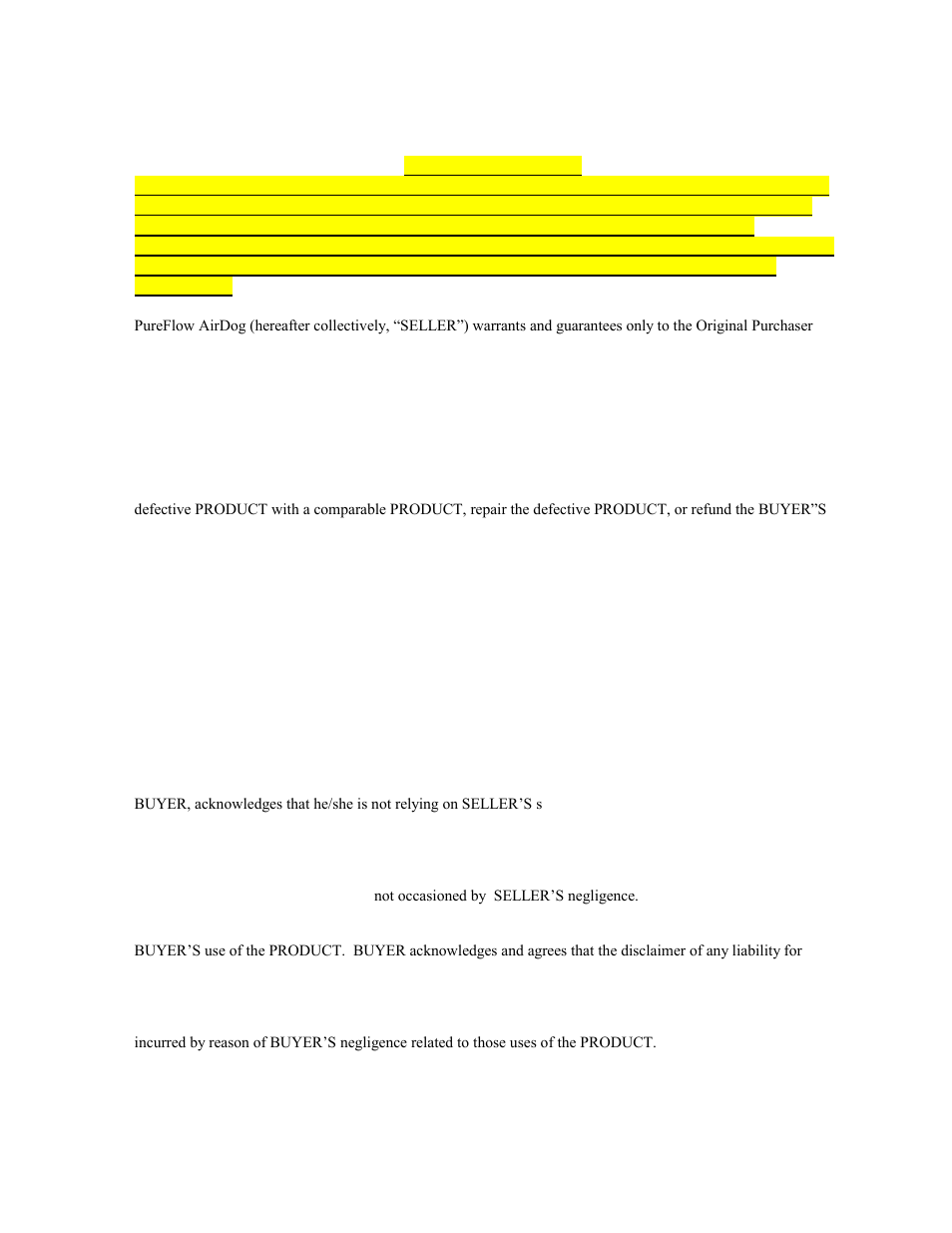 Lifetime limited express warranty | PureFlow AirDog DF-165 - 6.0L Ford 2003-2007 User Manual | Page 22 / 23