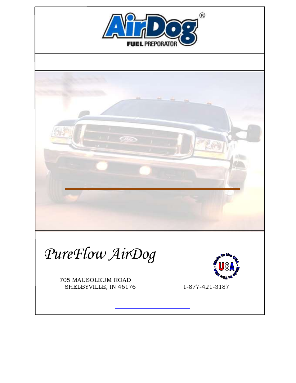 PureFlow AirDog FP-150 - 7.3L Ford 1999-2003 User Manual | 26 pages