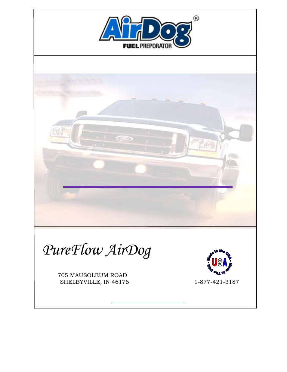 PureFlow AirDog FP-150 - 6.0L Ford 2003-2007 User Manual | 25 pages