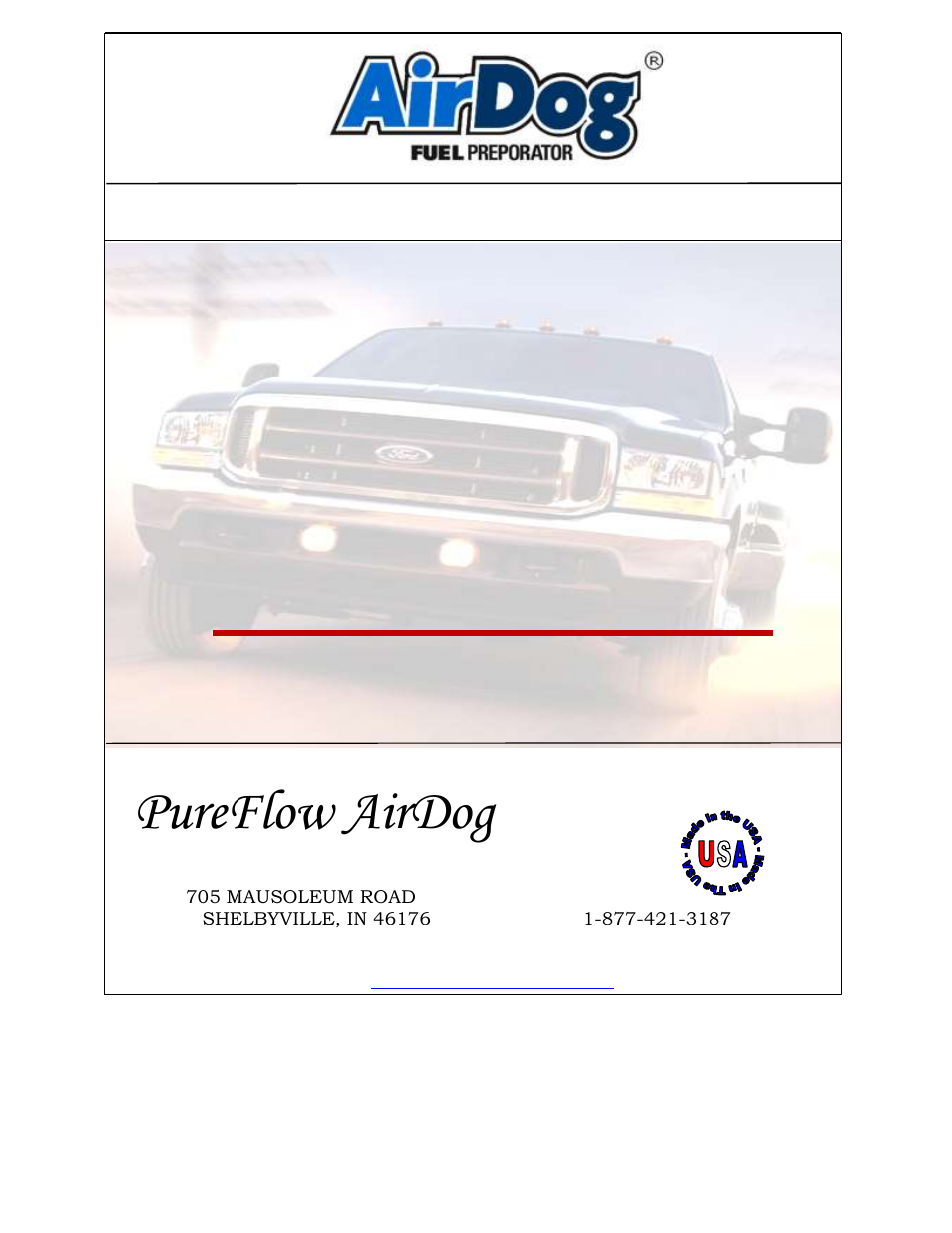 PureFlow AirDog FP-150 - 6.4L Ford 2008-2010 User Manual | 25 pages