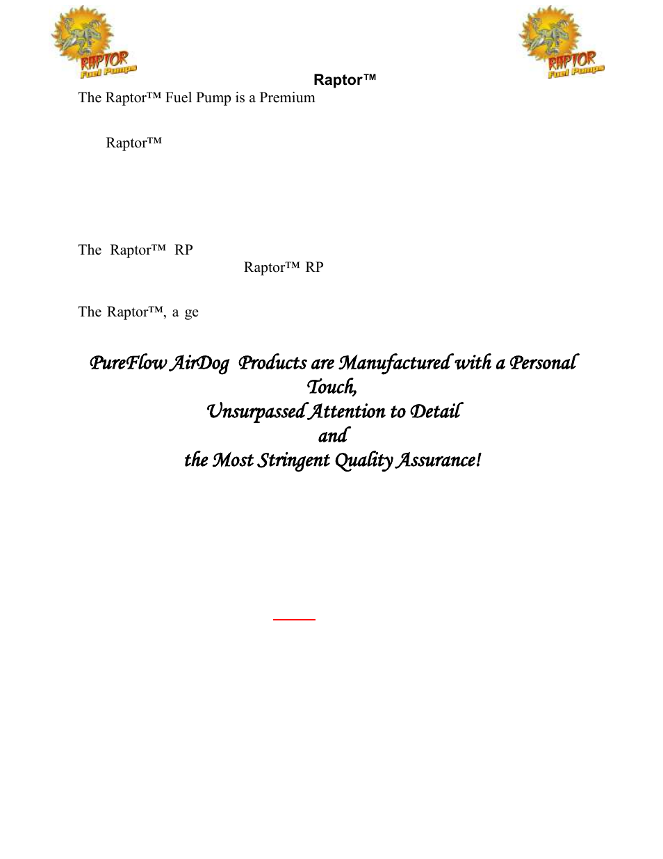 PureFlow AirDog RP-150 - 6.0L Ford 2003-2007 User Manual | Page 3 / 15