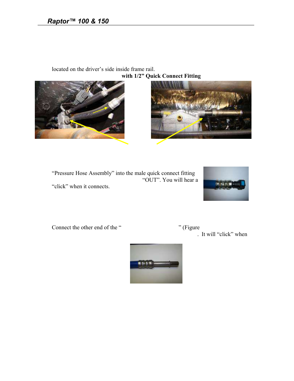 Raptor fuel line to the engine | PureFlow AirDog RP-150 - 6.4L Ford 2008-2010 User Manual | Page 10 / 15