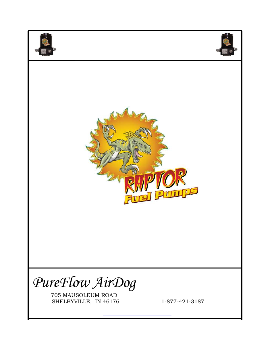 PureFlow AirDog RP-150 Replaces High Pressure Pump - 7.3L Ford 1999-2003 User Manual | 15 pages