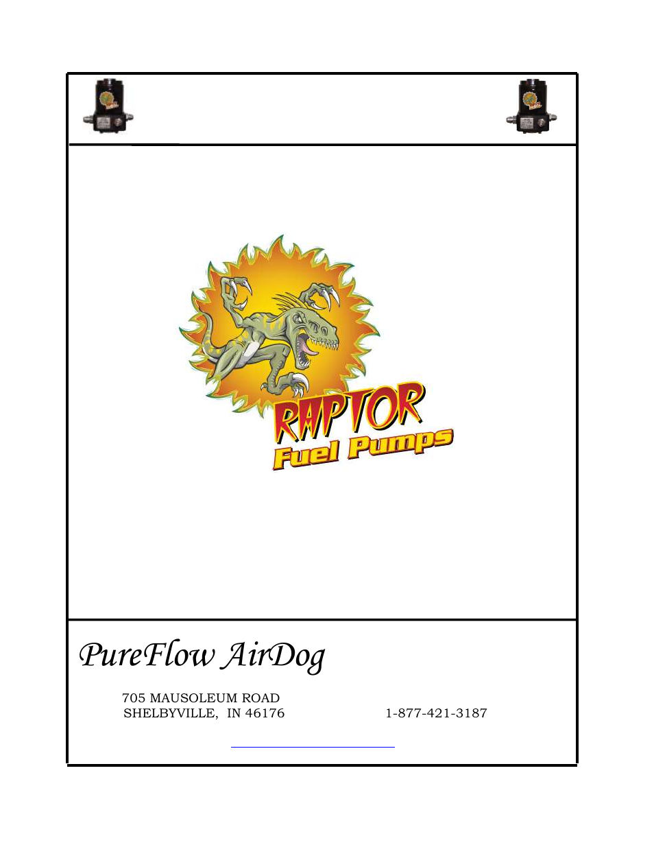 PureFlow AirDog RP-150 Replaces High Pressure Pump - 6.0L Ford 2003-2007 User Manual | 15 pages