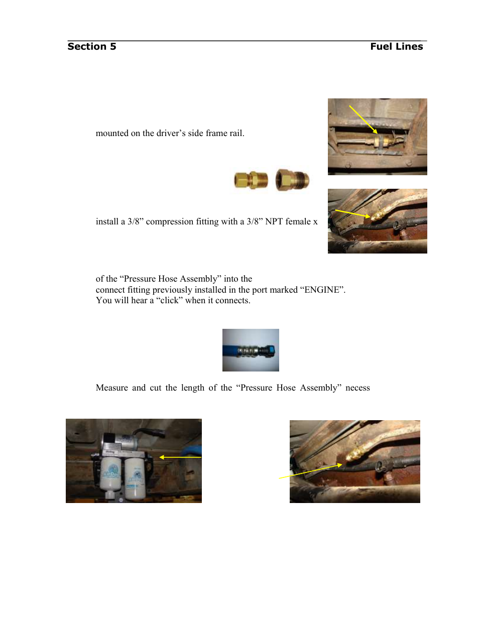 Installing the airdog, Fuel supply line to the engine | PureFlow AirDog DF-165 - GM 1992-2000 User Manual | Page 11 / 24