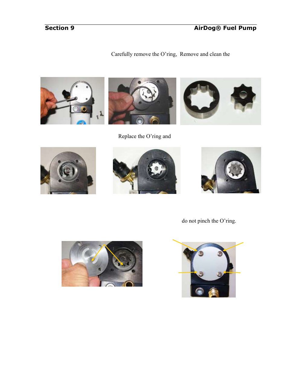 Cleaning foreign debris from the gerotor assembly | PureFlow AirDog DF-165 - GM 1992-2000 User Manual | Page 20 / 24