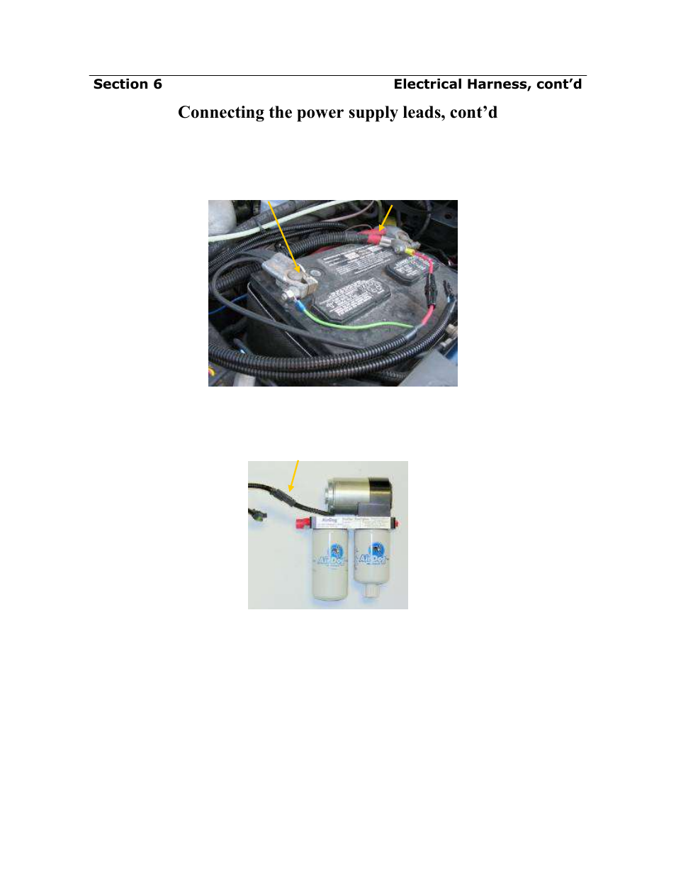 Connecting the power supply leads, cont’d | PureFlow AirDog DF-200 - GM Duramax 2001-2010 User Manual | Page 17 / 23