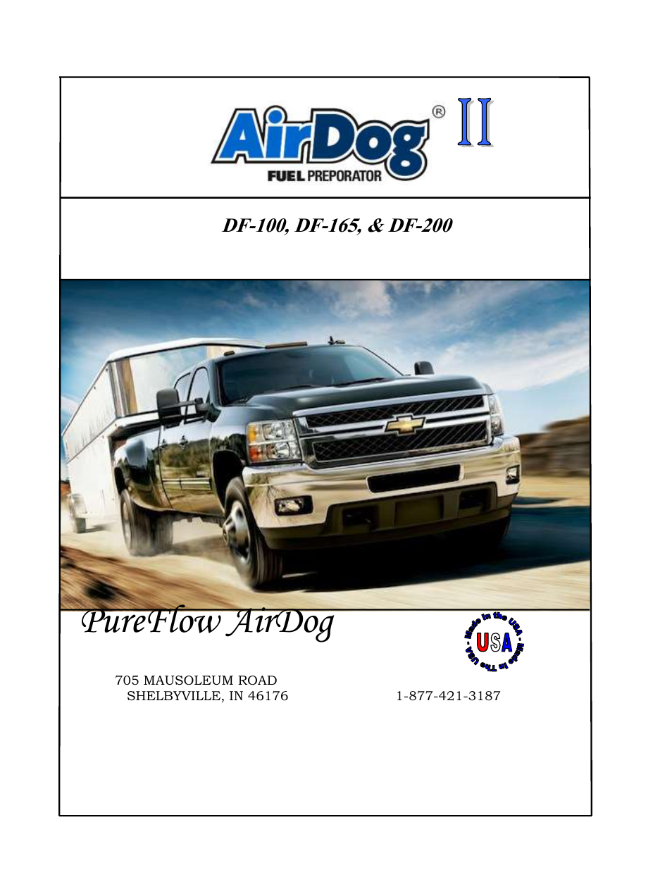 PureFlow AirDog DF-200 - GM Duramax 2011-2014 User Manual | 24 pages