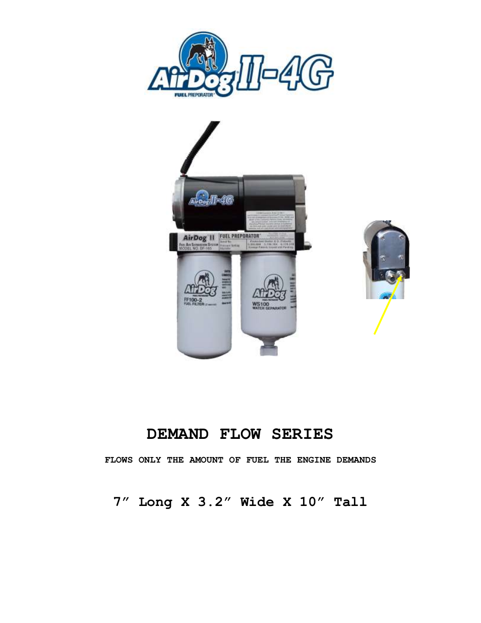 Demand flow series | PureFlow AirDog DF-165-4G - GM Duramax 2015+ User Manual | Page 2 / 23