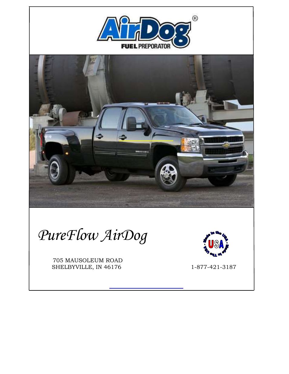 PureFlow AirDog FP-150 - GM Duramax 2001-2010 User Manual | 26 pages