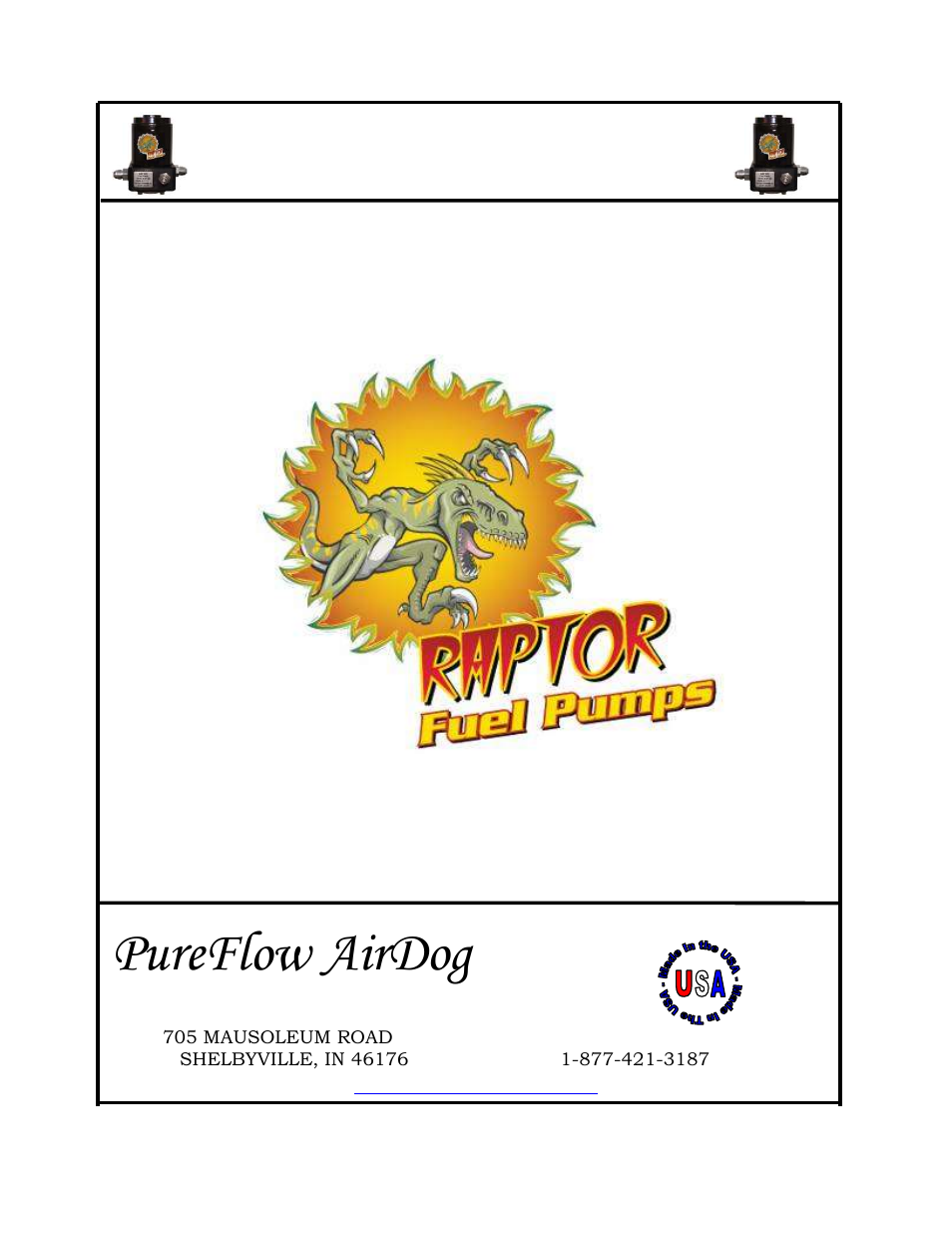 PureFlow AirDog RP-150 - GM Duramax 2001-2010 User Manual | 17 pages