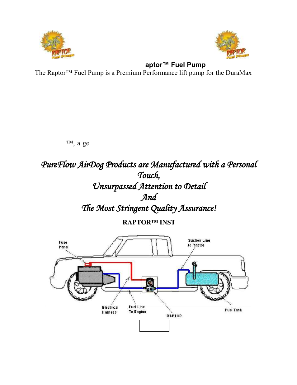 PureFlow AirDog RP-150 - GM Duramax 2001-2010 User Manual | Page 3 / 17