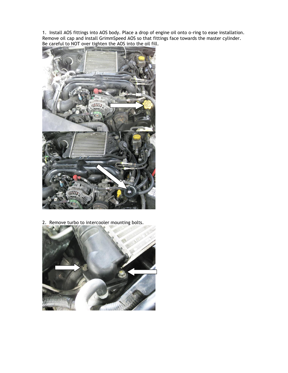 GrimmSpeed 08+ WRX/STi AOS User Manual | Page 2 / 9