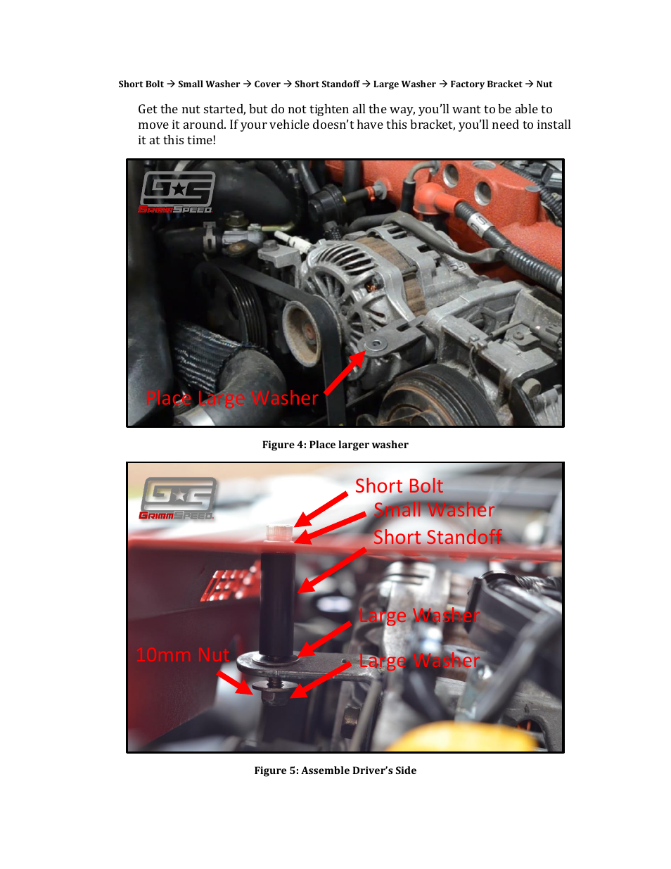 GrimmSpeed Alternator Cover User Manual | Page 3 / 4