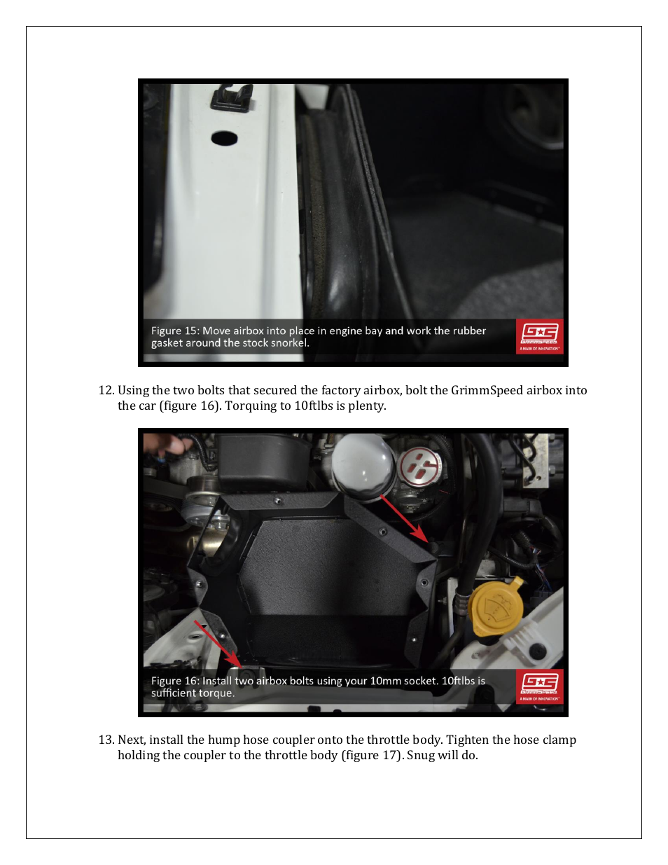 GrimmSpeed BRZ//FR-S Intake User Manual | Page 10 / 17