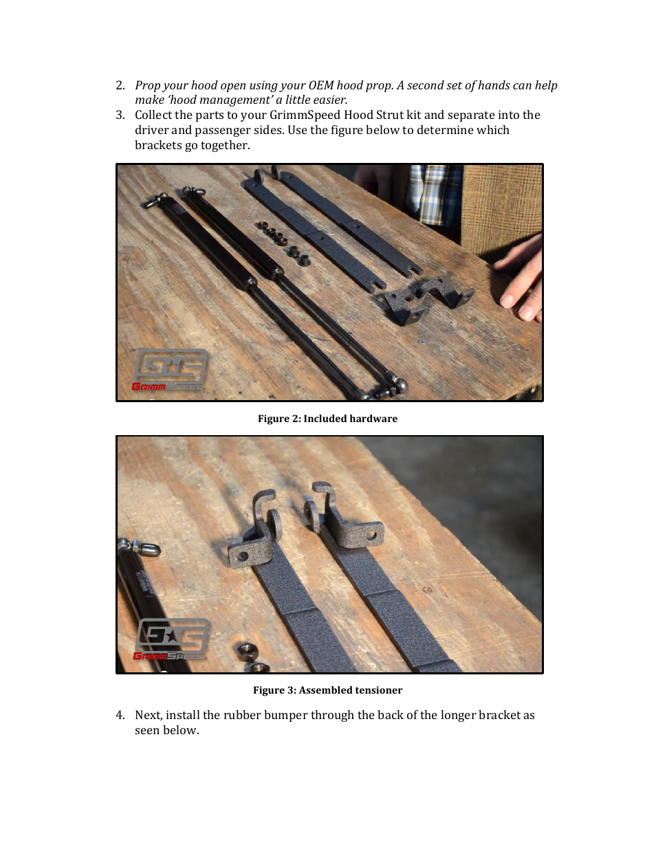 GrimmSpeed Hood Struts User Manual | Page 2 / 7