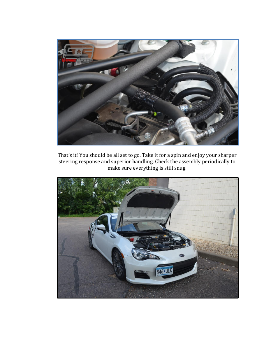 GrimmSpeed Strut Bar User Manual | Page 4 / 4