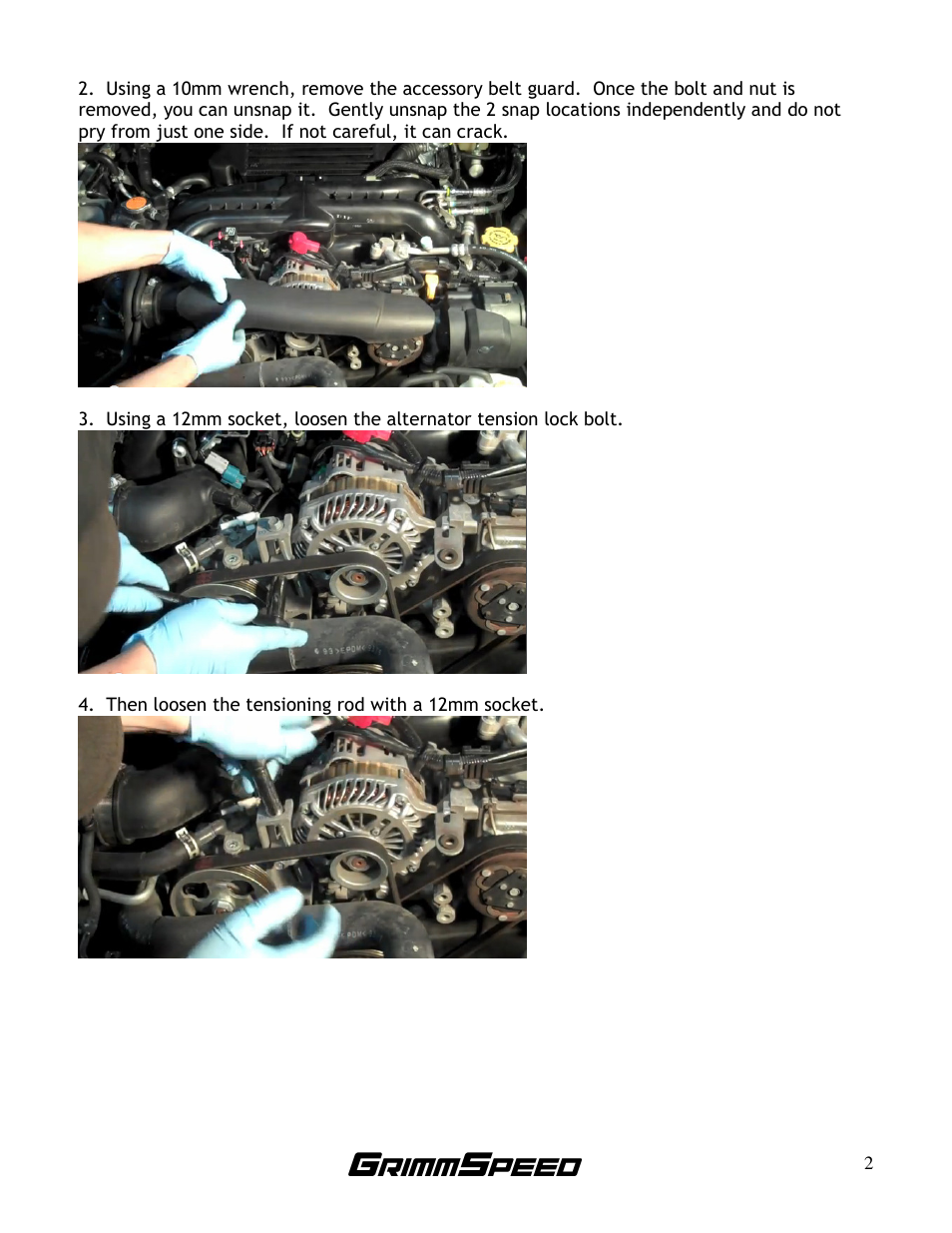 GrimmSpeed Subaru Lightweight Crank Pulley User Manual | Page 2 / 14