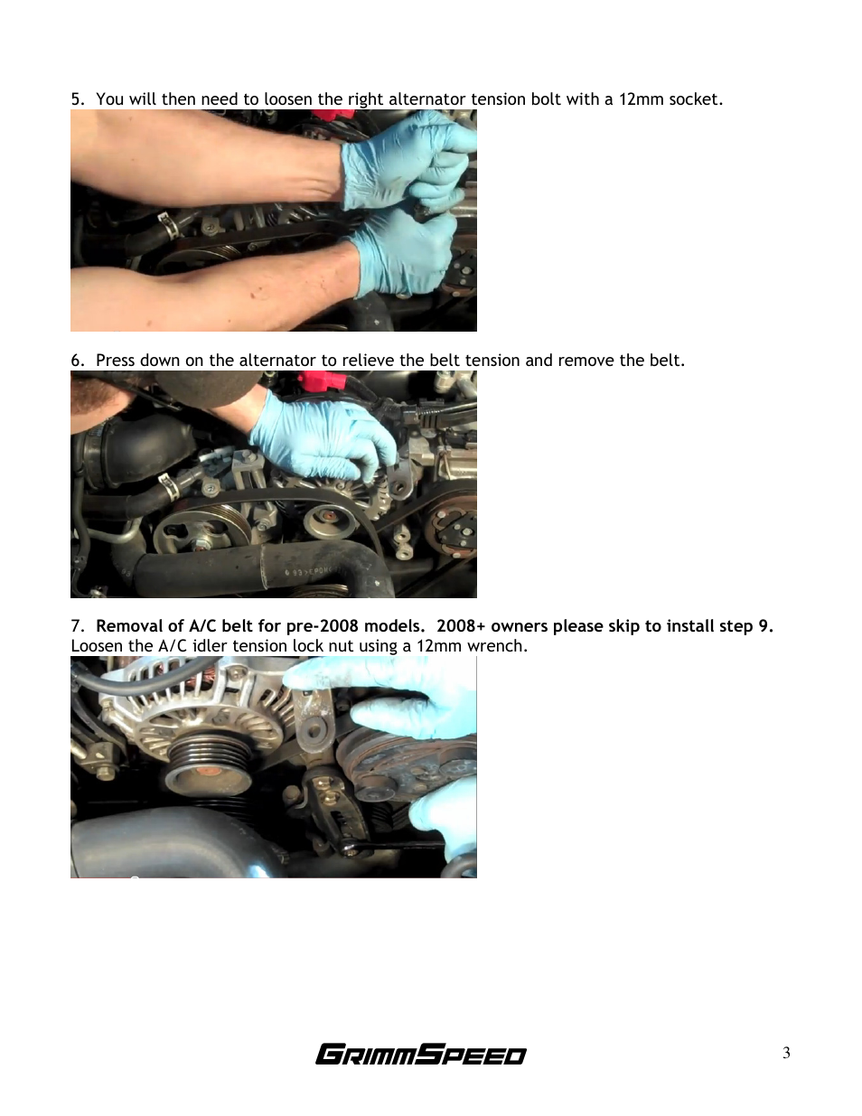 GrimmSpeed Subaru Lightweight Crank Pulley User Manual | Page 3 / 14
