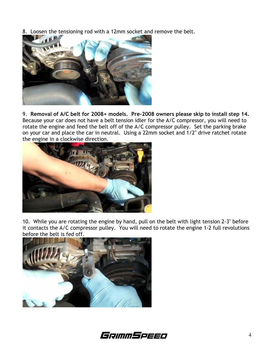 GrimmSpeed Subaru Lightweight Crank Pulley User Manual | Page 4 / 14