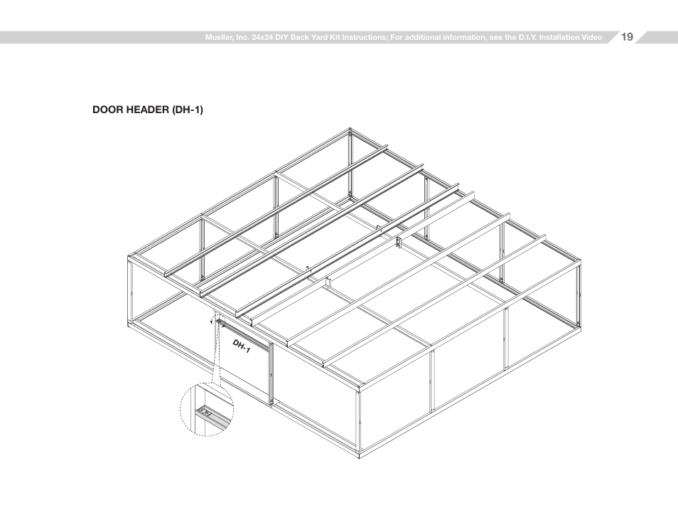 Mueller 24x24 (D.I.Y.) with Optional Center Girts and Floor Kit User Manual | Page 19 / 33