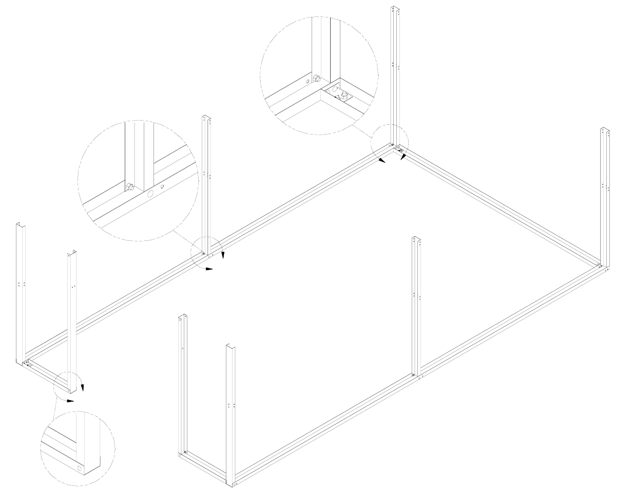 Detail c, Detail b, Bc d | Mueller 12x21 DIY KIT FOR SLAB User Manual | Page 9 / 25