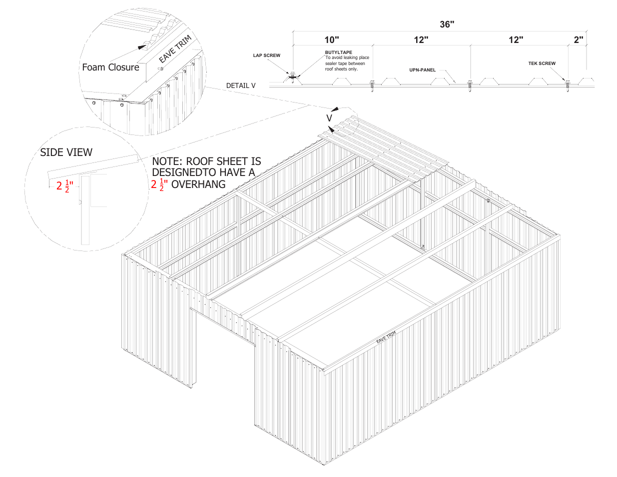 Overhang | Mueller 18x21 DIY KIT FOR SLAB User Manual | Page 18 / 23