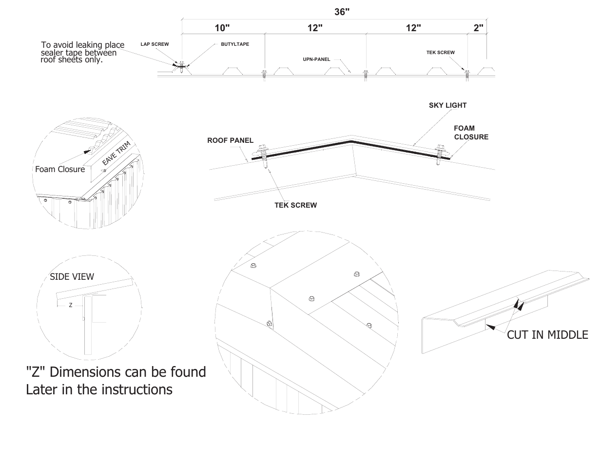 Cut in middle | Mueller 18x21 DIY KIT FOR SLAB User Manual | Page 6 / 23