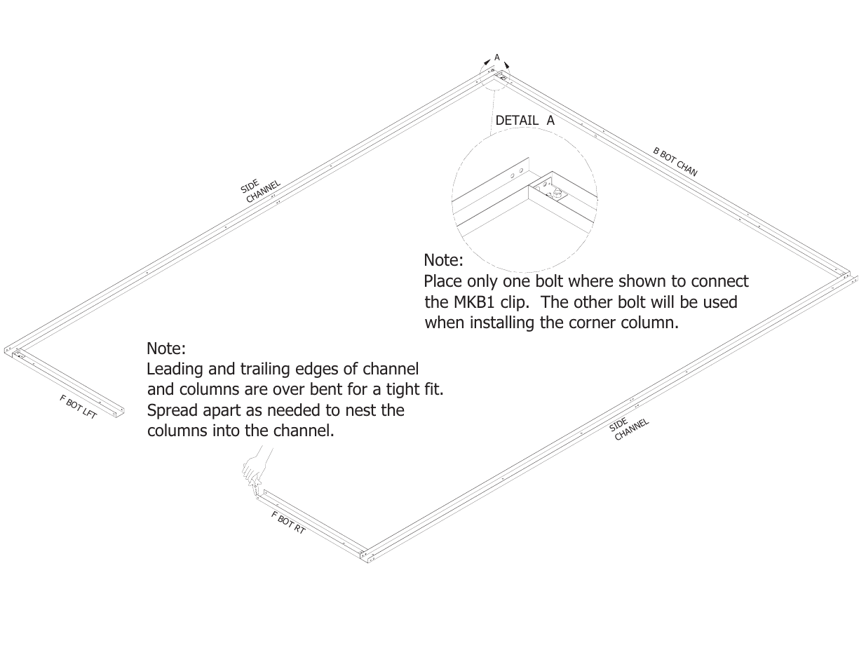 Detail a | Mueller 24x24 DIY KIT FOR SLAB User Manual | Page 8 / 24