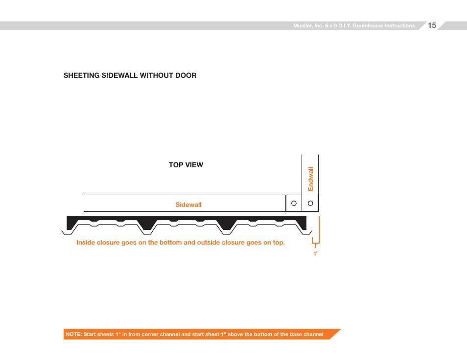 Mueller 6x9 D.I.Y. Greenhouse User Manual | Page 15 / 23