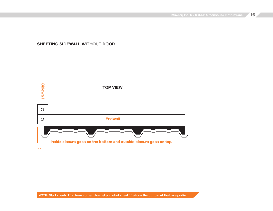 Mueller 6x9 D.I.Y. Greenhouse User Manual | Page 16 / 23
