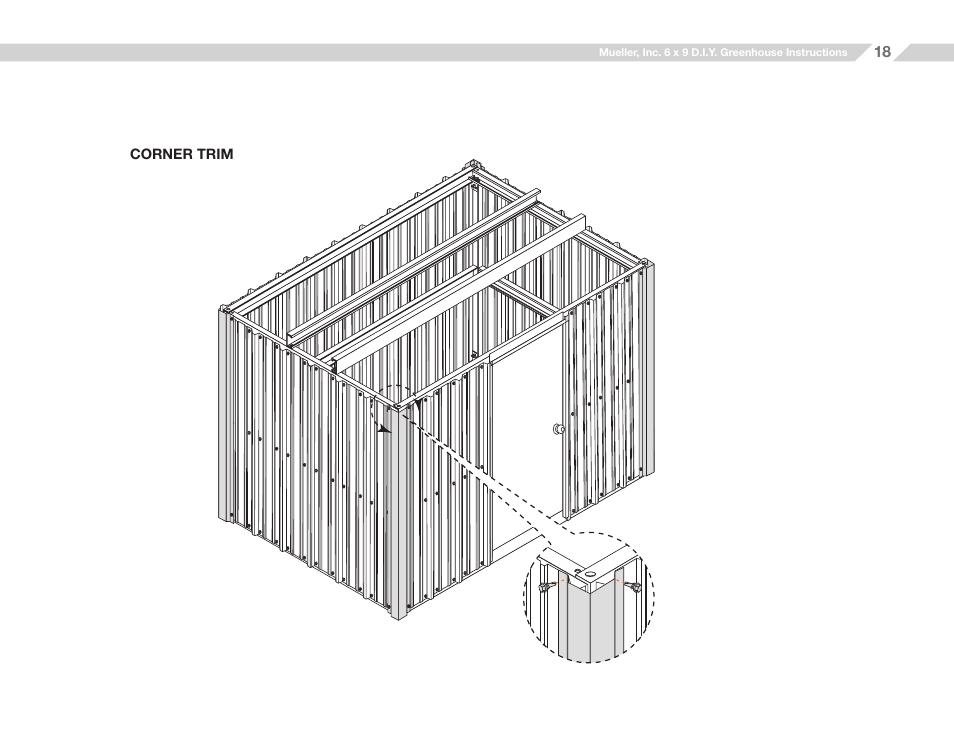 Mueller 6x9 D.I.Y. Greenhouse User Manual | Page 18 / 23