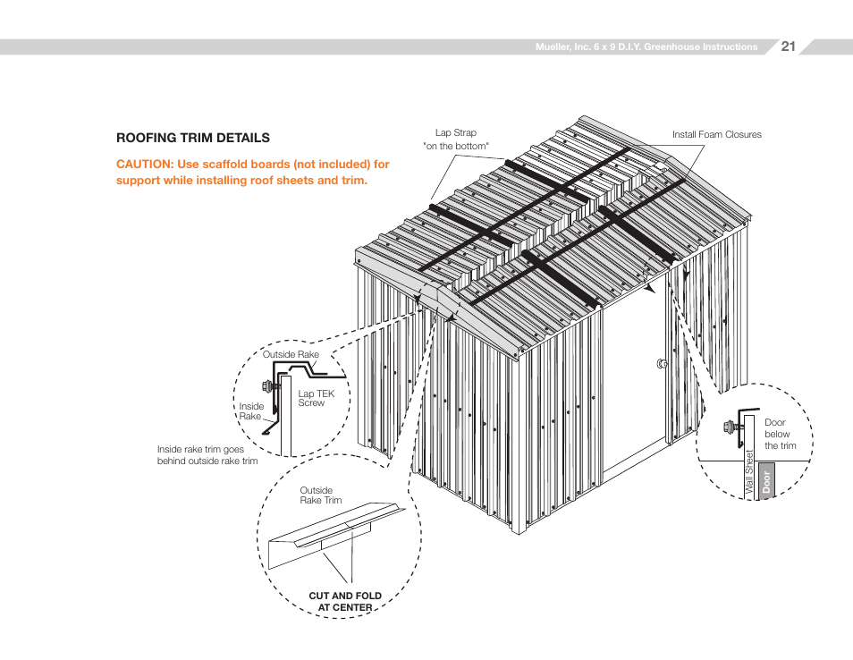 Mueller 6x9 D.I.Y. Greenhouse User Manual | Page 21 / 23