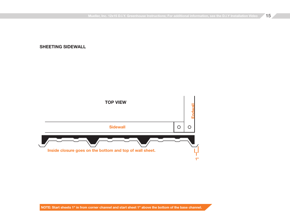 Mueller 12x15 D.I.Y. Greenhouse User Manual | Page 15 / 23