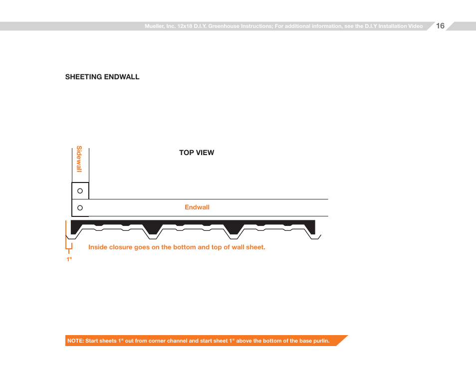 Mueller 12x18 D.I.Y. Greenhouse User Manual | Page 16 / 23