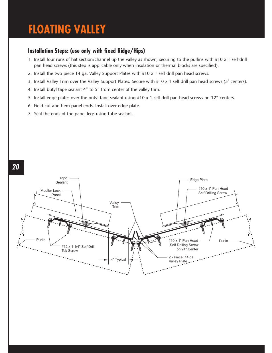 Floating valley | Mueller Snap Lock (MSL) User Manual | Page 20 / 44