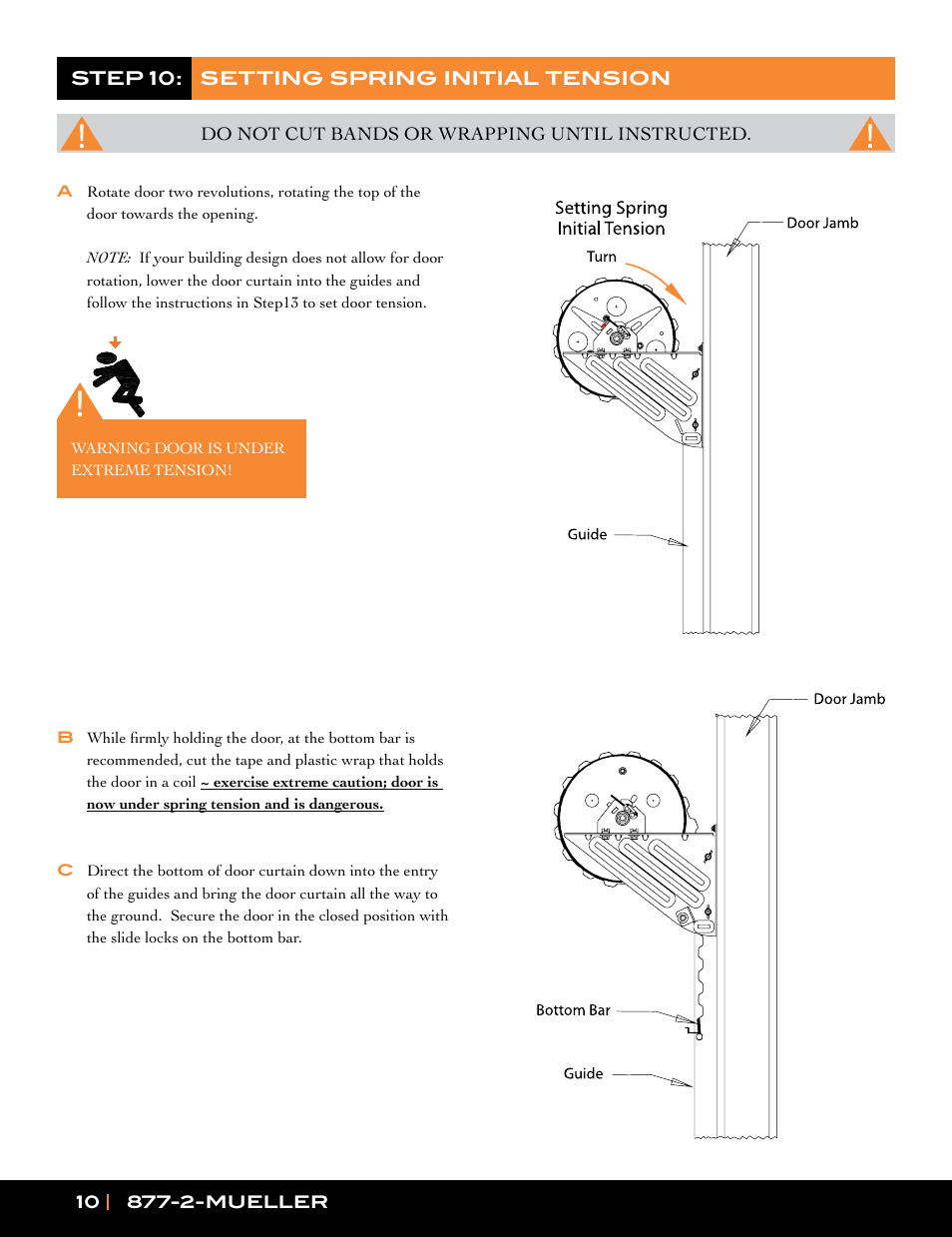 Mueller Roll-Up Door L250 User Manual | Page 10 / 16