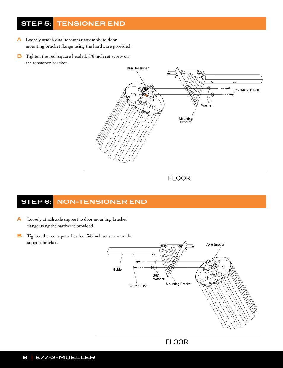 Mueller Roll-Up Door L250 User Manual | Page 6 / 16