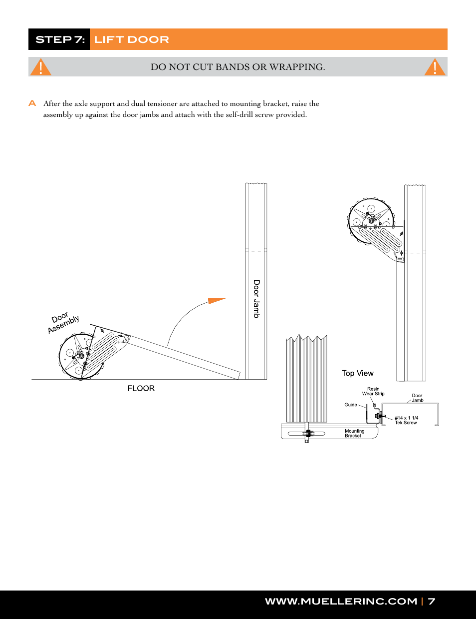 Mueller Roll-Up Door L250 User Manual | Page 7 / 16
