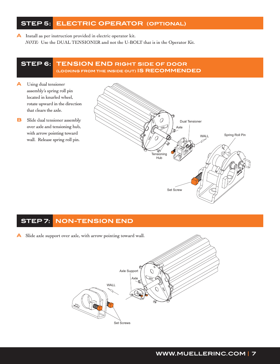 Mueller Roll-Up Door W300 User Manual | Page 7 / 16